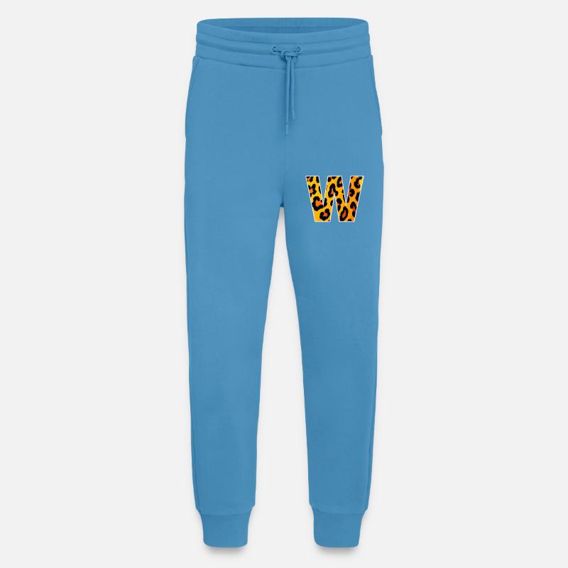 W Leopard Print Kraft - Jogging Pants - made by SPREAD  -  Sol Blue