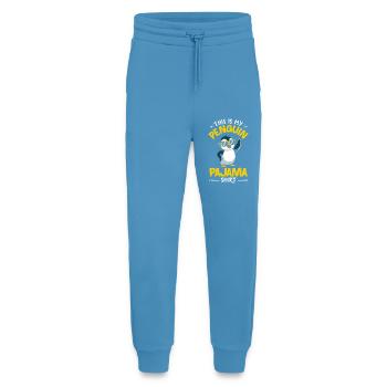 Pingouin mignon - Cadeau pour l’amoureux des manchots - Pantalon de jogging bio décontracté fabriqué en UE -  Sol Blue - Devant