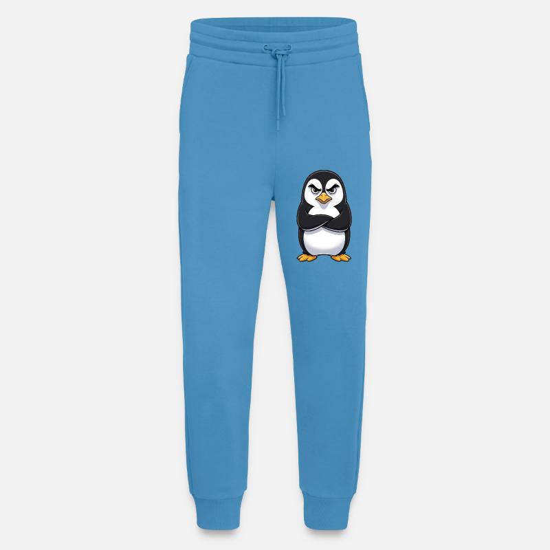 Grumpy Penguin Cartoon Sour Grumpy Annoyed - Jogging Pants - made by SPREAD  -  Sol Blue