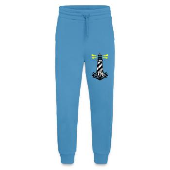 Icône de la Côte du Phare - Pantalon de jogging bio décontracté fabriqué en UE -  Sol Blue - Devant