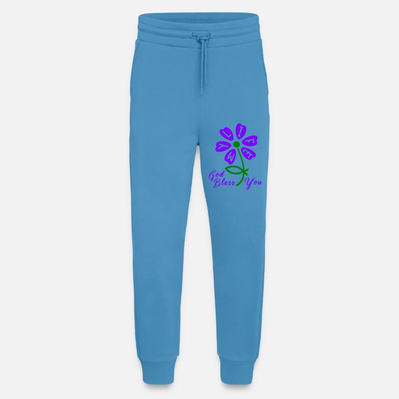 Kirche god bless you - Jogginghose - made by SPREAD - Sol Blue