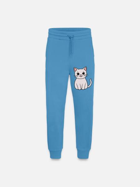gray kitten - Jogging Pants - made by SPREAD  -  Sol Blue