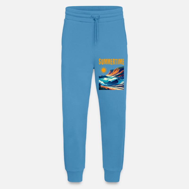 Summertime - schönes Sommerdesign - Jogginghose - made by SPREAD -  Sol Blue