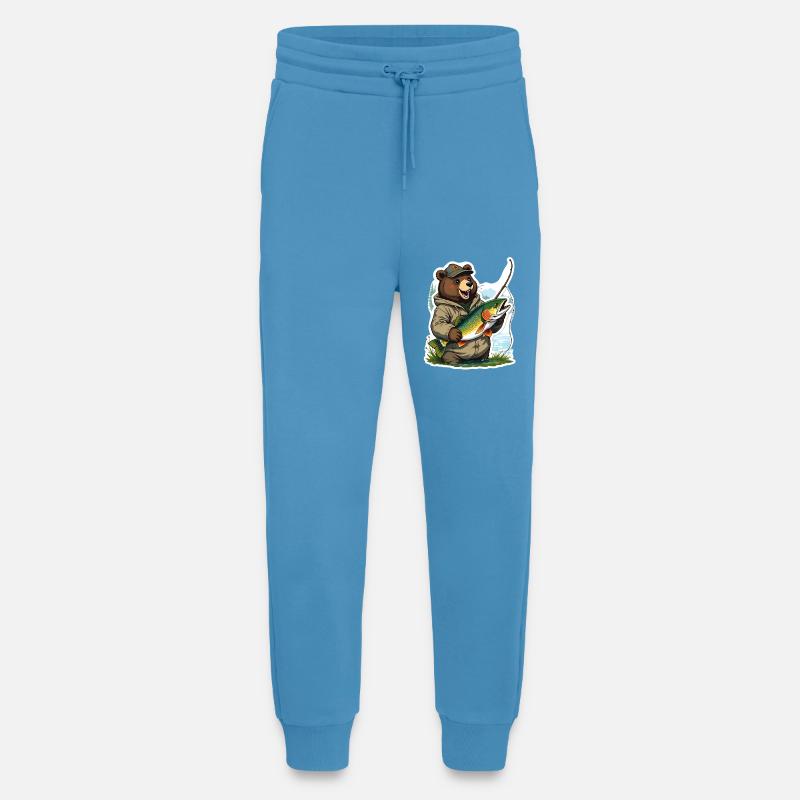Frog bear with trout - Jogging Pants - made by SPREAD  -  Sol Blue