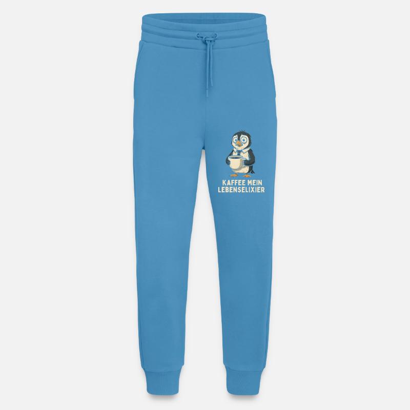 Coffee Elixir of Life Penguin - Jogging Pants - made by SPREAD  -  Sol Blue