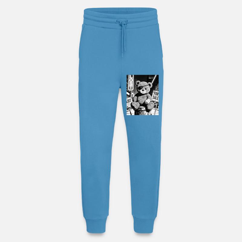Neon Noir Bear with Eye Patch - Jogging Pants - made by SPREAD  -  Sol Blue