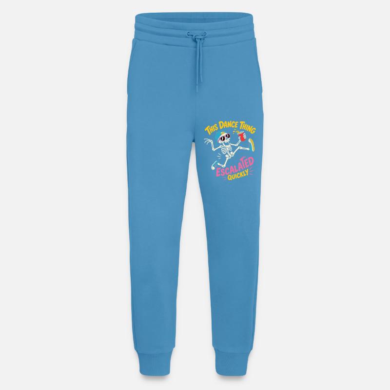 Dancing Skeleton Escalated Quickly Party - Jogging Pants - made by SPREAD  -  Sol Blue