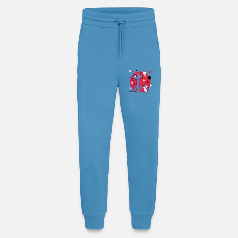 Was willst du Zwergen-Katze? - Jogginghose - made by SPREAD -  Sol Blue