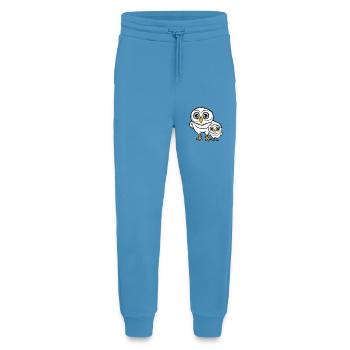 2 Owls Dad Mom Child Baby Family Mother Father - Jogging Pants - made by SPREAD  -  Sol Blue - Front