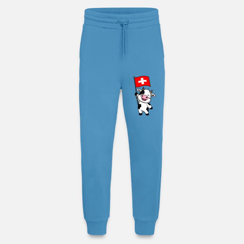 Schweizer Kuh - Jogginghose - made by SPREAD -  Sol Blue