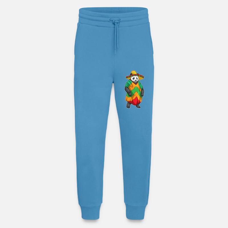 Panda Sombrero - Jogginghose - made by SPREAD -  Sol Blue