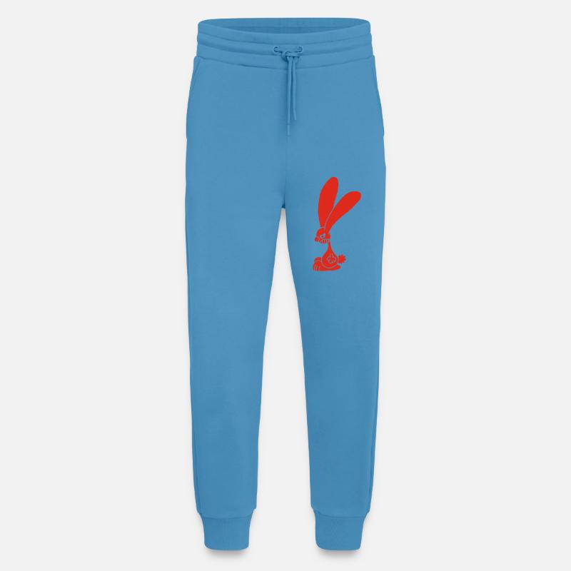 Grumpy red rabbit - Jogging Pants - made by SPREAD  -  Sol Blue