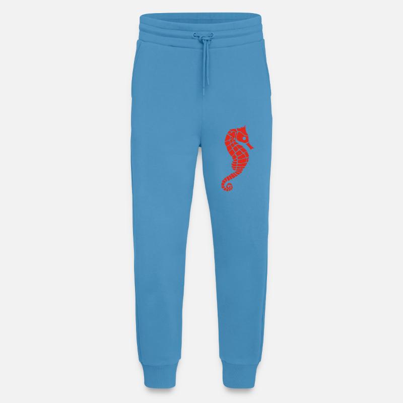 Red seahorse - Jogging Pants - made by SPREAD  -  Sol Blue