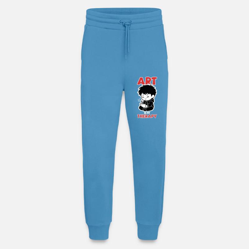 Professional Cloud Tester Manga Zen - Pantalon de jogging bio décontracté fabriqué en UE -  Sol Blue