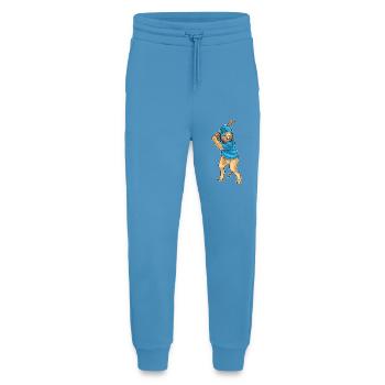 Löwe Baseball Baseballschläger - Jogginghose - made by SPREAD -  Sol Blue - Vorne