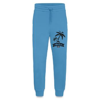 IBIZA – Enterrement de vie de garçon sous les palmiers - Pantalon de jogging bio décontracté fabriqué en UE -  Sol Blue - Devant