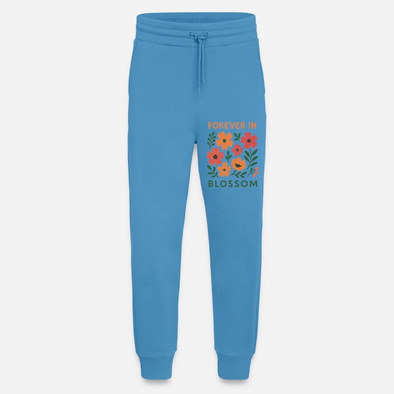 Always in bloom - floral - Jogging Pants - made by SPREAD  -  Sol Blue