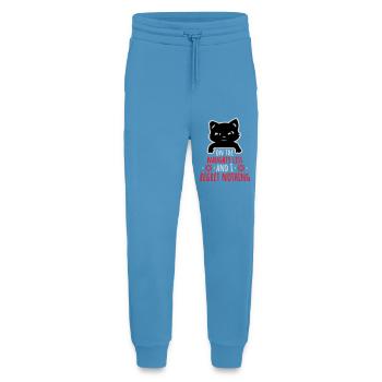Sur la liste des vilains et ne regrette rien Böse Katze - Pantalon de jogging bio décontracté fabriqué en UE -  Sol Blue - Devant