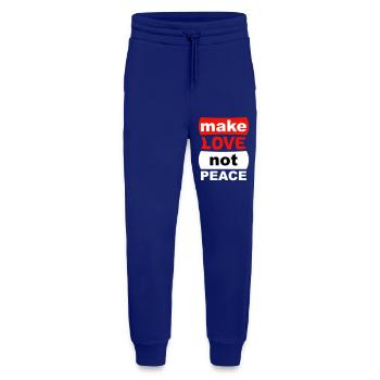 Make Love Not Peace - Jogginghose - made by SPREAD - Iconic Blue - Vorne