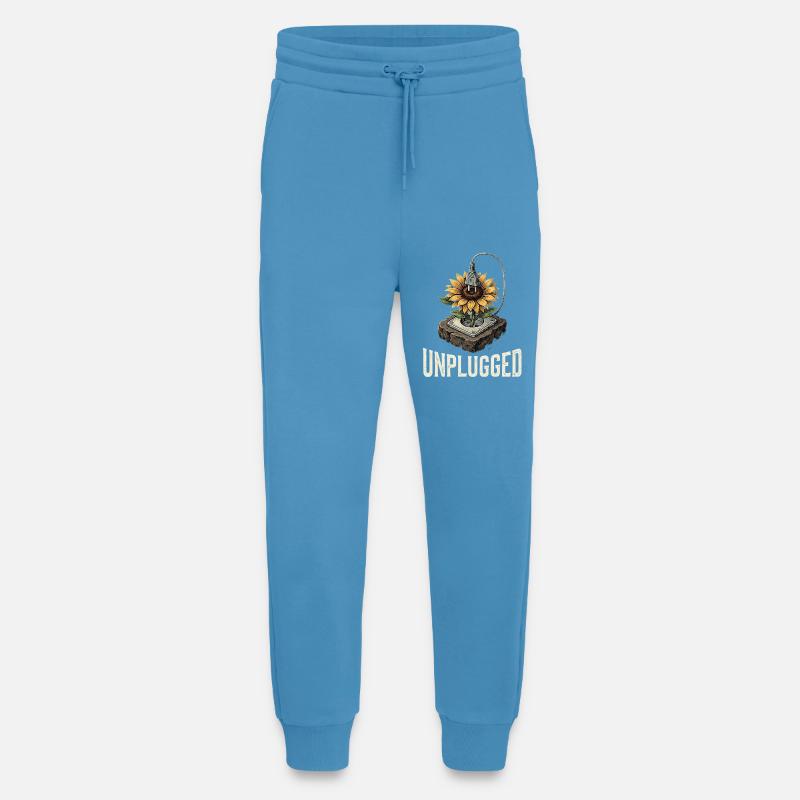 Unplugged Flower - Jogging Pants - made by SPREAD  -  Sol Blue