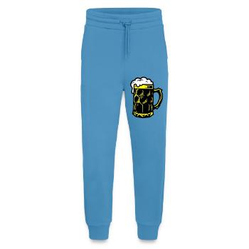 Bierkrug Symbol Saufen - Jogginghose - made by SPREAD -  Sol Blue - Vorne