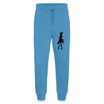 auf Schwarz - Jogginghose - made by SPREAD -  Sol Blue - Vorne