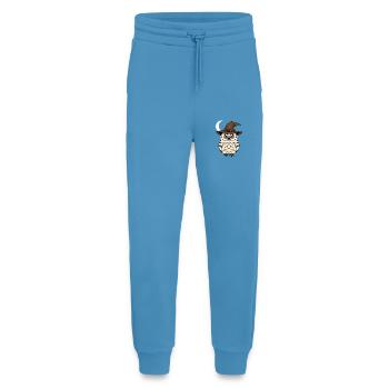 Zauberer Eule mit Hut - Jogginghose - made by SPREAD -  Sol Blue - Vorne