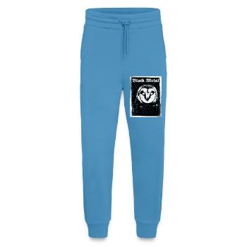 Hibou en métal noir - Pantalon de jogging bio décontracté fabriqué en UE -  Sol Blue - Devant