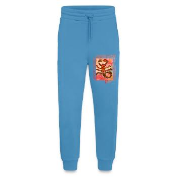 Scorpion astrologique à l’aquarelle artistique - Pantalon de jogging bio décontracté fabriqué en UE -  Sol Blue - Devant