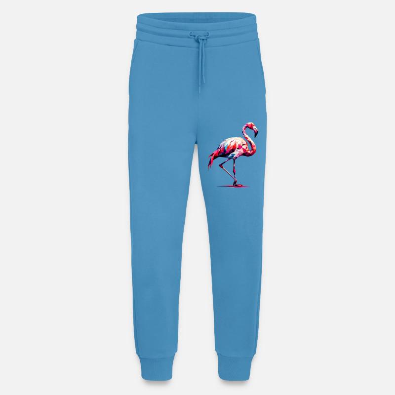 Polygonaler Flamingo - Jogginghose - made by SPREAD -  Sol Blue