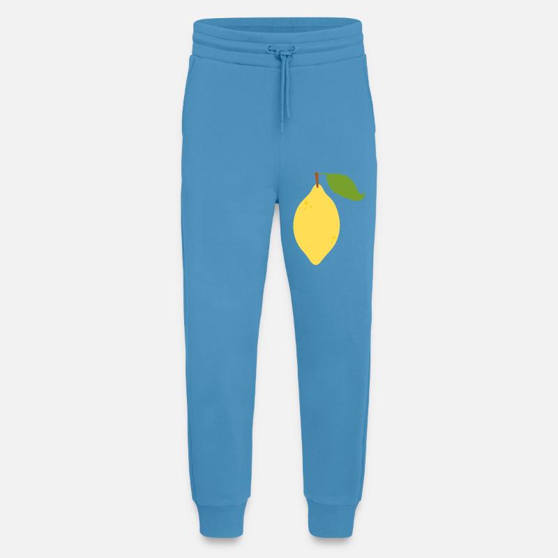 Modern Lemon Citrus Pattern Design - Jogging Pants - made by SPREAD  -  Sol Blue