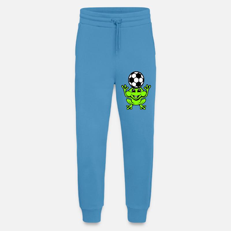 Frog Soccer Header Ball Playing Toad - Jogging Pants - made by SPREAD  -  Sol Blue