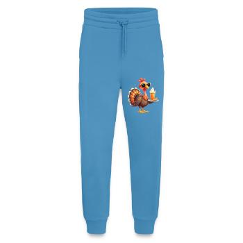 Thanksgiving Truthahn Mit Sonnenbrille - Jogginghose - made by SPREAD -  Sol Blue - Vorne