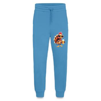 Thanksgiving Truthahn Mit Sonnenbrille - Jogginghose - made by SPREAD -  Sol Blue - Vorne