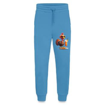Thanksgiving Truthahn Mit Sonnenbrille - Jogginghose - made by SPREAD -  Sol Blue - Vorne