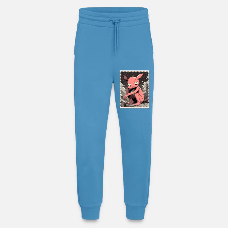 Pink Creature in the Rain - Jogging Pants - made by SPREAD  -  Sol Blue