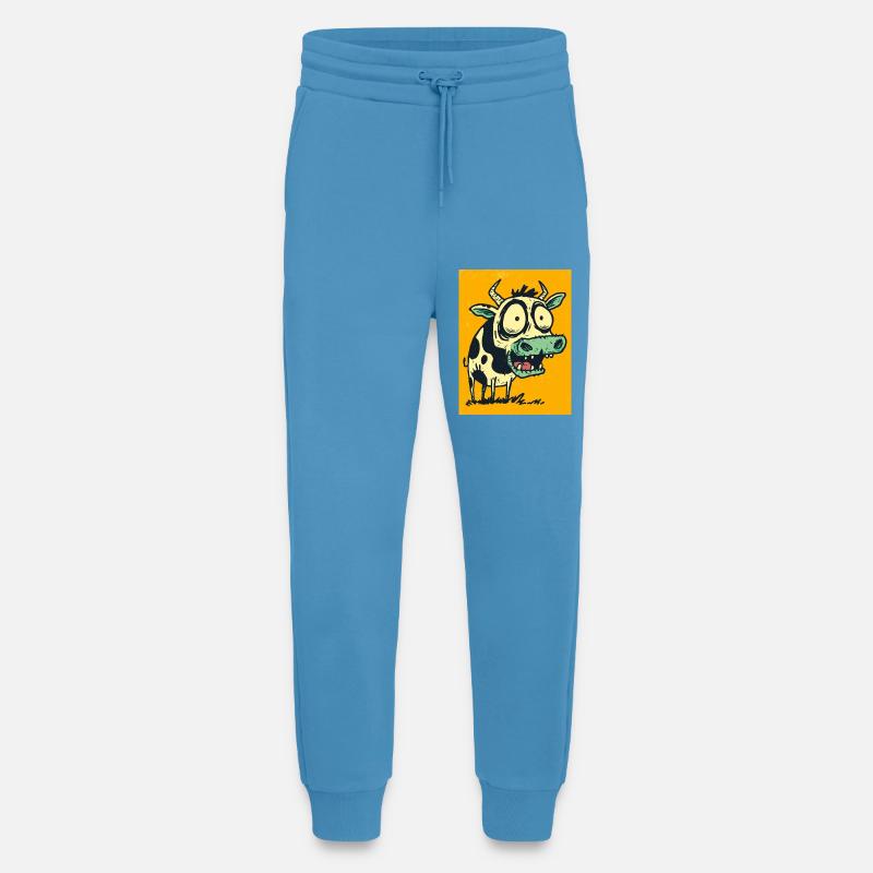 Pop Art Kuh mit riesigen Augen - Jogginghose - made by SPREAD -  Sol Blue
