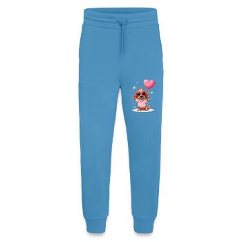 Dackel Dachshund Tekel - Jogginghose - made by SPREAD -  Sol Blue - Vorne