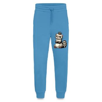 Furet Ferret Holder Furet Propriétaire - Pantalon de jogging bio décontracté fabriqué en UE -  Sol Blue - Devant