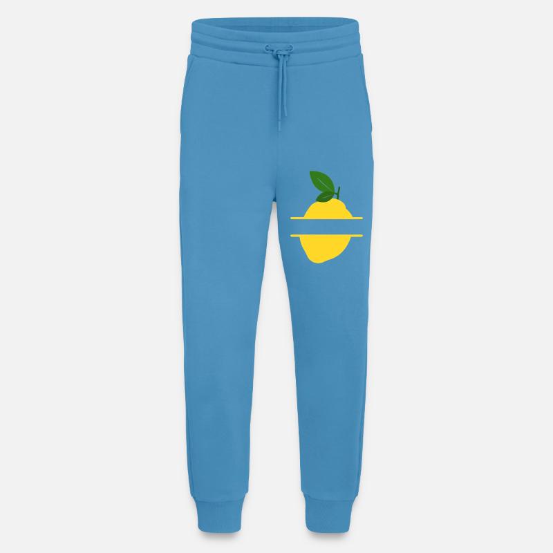 Lemon Split Frame - Jogging Pants - made by SPREAD  -  Sol Blue