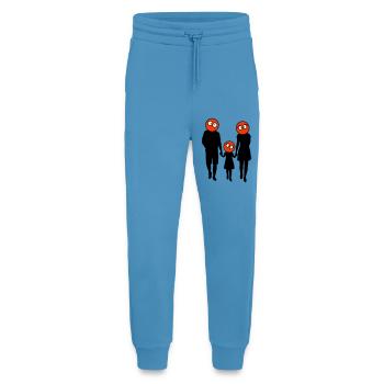 Family Silhouette Dear Children Parents Mom Dad - Jogging Pants - made by SPREAD  -  Sol Blue - Front