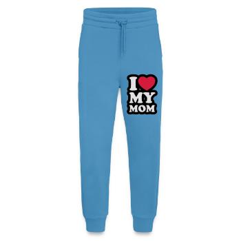 I love my mom - Ich liebe meine Mama - Jogginghose - made by SPREAD -  Sol Blue - Vorne