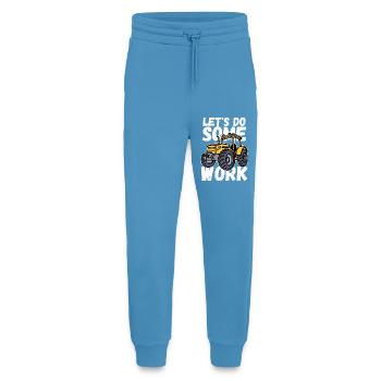 Bauernhof Bauer Traktor Statement Feld Schlepper - Jogginghose - made by SPREAD -  Sol Blue - Vorne