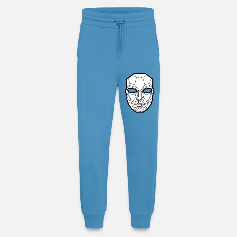 Kimura Mask White - Jogging Pants - made by SPREAD  -  Sol Blue