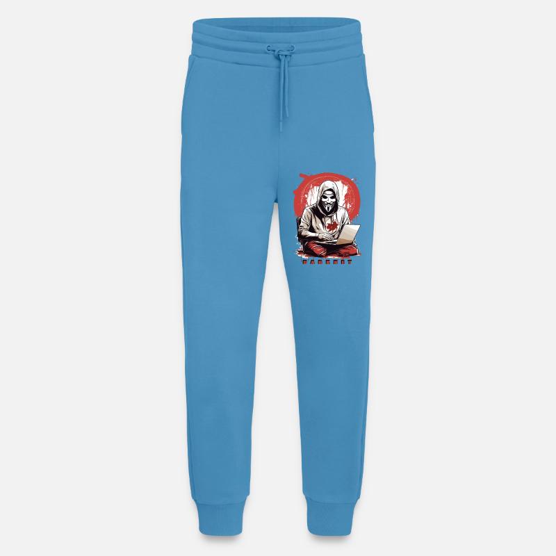 Anonymous Hacker - Jogging Pants - made by SPREAD  -  Sol Blue
