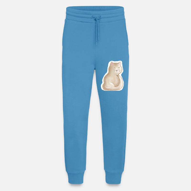 tired kitten - Jogging Pants - made by SPREAD  -  Sol Blue