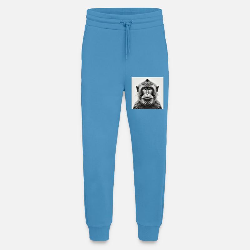Monkey in grayscale - Jogging Pants - made by SPREAD  -  Sol Blue