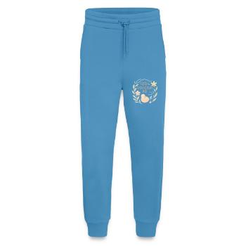 " 100% douceur péï " bébé et accessoires - Pantalon de jogging bio décontracté fabriqué en UE -  Sol Blue - Devant
