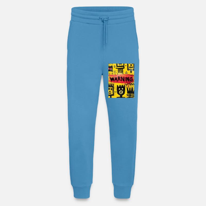 Visual Urban Graffiti Warning - Jogging Pants - made by SPREAD  -  Sol Blue