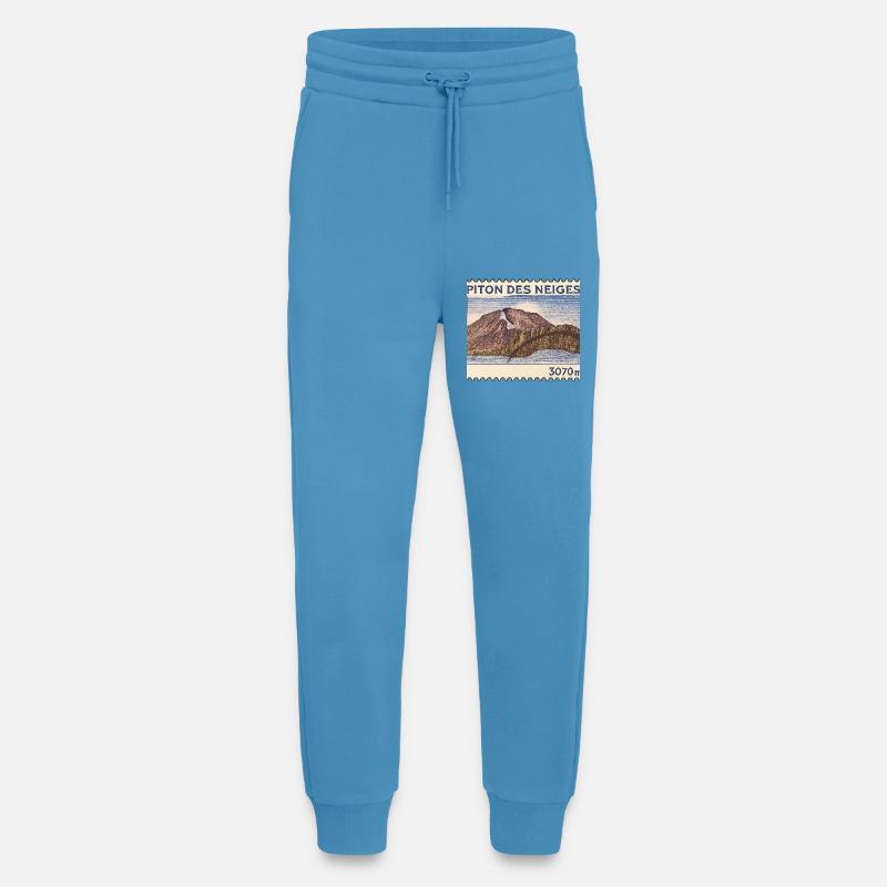 Piton des Neiges Stempel - Jogginghose - made by SPREAD - Sol Blue